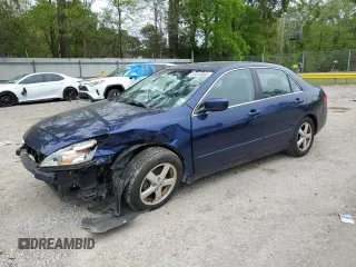 2005 Honda Accord EX with VIN 1HGCM567X5A079182, listed as a Copart auction lot 50696665 with 186,410 mi miles and Salvage Title. Bid and sale history available at DreamBid. Image 1.