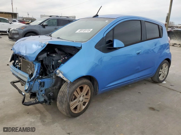 2013 Chevrolet Spark LT with VIN KL8CD6S99DC600755, listed as a Copart auction lot 49115115 with 162,556 mi miles and Clean Title. Bid and sale history available at carsss.com. Image 1.