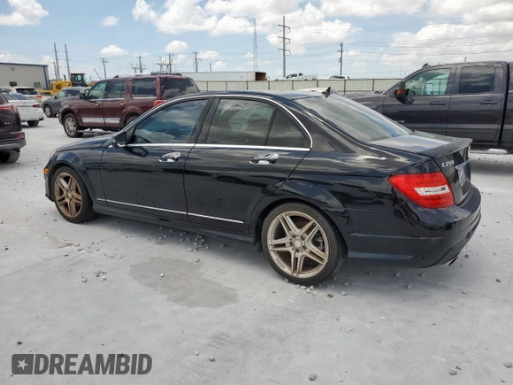 2013 Mercedes-Benz C 250 Sport with VIN WDDGF4HB9DR297996, listed as a Copart auction lot 62274695 with 99,120 mi miles and Clean title. Bid and sale history available at DreamBid. Image 2.