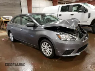 2019 Nissan Sentra SV with VIN 3N1AB7AP0KL606703, listed as a Copart auction lot 45501465 with 53,682 mi miles and Clean Title. Bid and sale history available at DreamBid. Image 4.