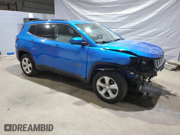 2019 Jeep Compass Latitude с VIN 3C4NJDBB0KT594099, выставлен на аукционе Copart как лот 57727035 с пробегом 38 385 миль миль и Списание • Salvage title. История ставок и продаж доступна на DreamBid. Изображение 4.