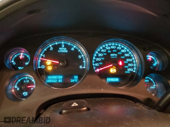 2011 Chevrolet Silverado 1500 with VIN 1GCPKTE37BF127292, listed as a Copart auction lot 47433705 with 185,322 mi miles and Salvage Title. Bid and sale history available at DreamBid. Image 9.