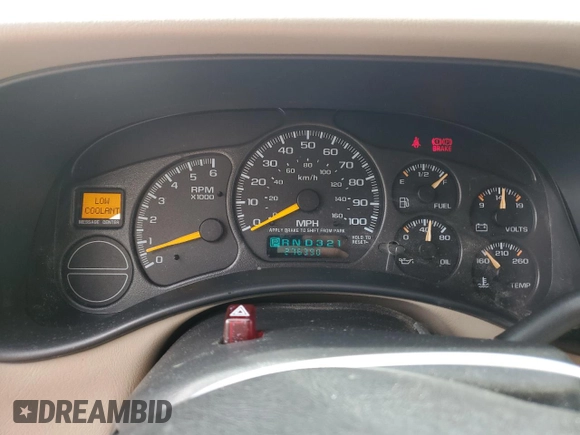 2001 Chevrolet Tahoe LT with VIN 1GNEK13T31J104805, listed as a Copart auction lot 70326574 with 276,390 mi miles and Salvage Title. Bid and sale history available at carsss.com. Image 9.