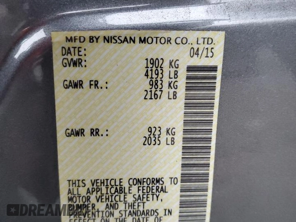 2015 Nissan LEAF SL z VIN 1N4AZ0CP2FC331579, wystawiony jako Copart lot #44030985 z przebiegiem 59 732 mil mil oraz Szkoda całkowita • Salvage title. Historia ofert i sprzedaży dostępna na DreamBid. Obrazek 13.