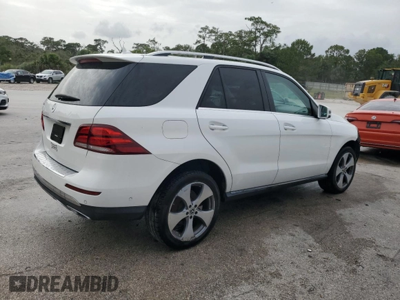 2017 Mercedes-Benz GLE 350 with VIN 4JGDA5JB2HA944055, listed as a Copart auction lot 58265225 with 67,771 mi miles and Salvage title. Bid and sale history available at DreamBid. Image 3.