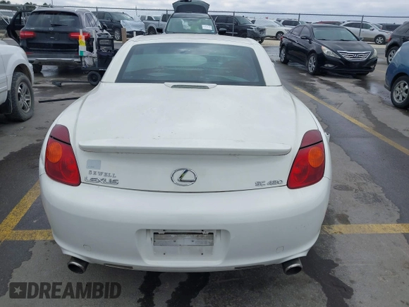 2003 Lexus SC 430 with VIN JTHFN48Y630048490, listed as a IAAI auction lot 41392967 with 163,807 mi miles and . Bid and sale history available at DreamBid. Image 16.