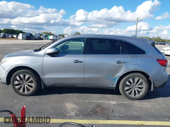2016 Acura MDX w/Tech with VIN 5FRYD3H46GB004113, listed as a IAAI auction lot 41671704 with 141,476 mi miles. Bid and sale history available at carsss.com. Image 14.