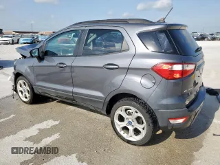 2021 Ford EcoSport SE z VIN MAJ3S2GE1MC445166, wystawiony jako Copart lot #52689155 z przebiegiem 66 281 mil mil oraz Czysty tytuł • Clean title. Historia ofert i sprzedaży dostępna na DreamBid. Obrazek 2.