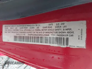 2010 Volkswagen Beetle с VIN 3VWPW3AGXAM012968, выставлен на аукционе IAAI как лот 42133088 с пробегом 73 278 миль миль и . История ставок и продаж доступна на DreamBid. Изображение 9.