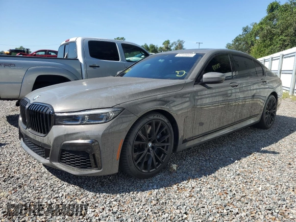 2020 BMW 7 Series 740i with VIN WBA7T2C09LGF96718, listed as a Copart auction lot 63169003 with 43,315 mi miles. Bid and sale history available at carsss.com. Image 1.