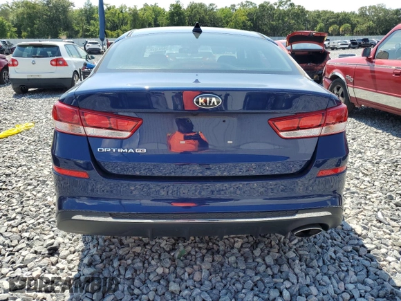2019 Kia Optima LX with VIN 5XXGT4L30KG348465, listed as a Copart auction lot 58357645 with 46,726 mi miles and Salvage title. Bid and sale history available at DreamBid. Image 6.