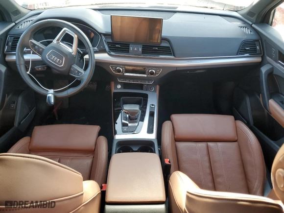 2023 Audi Q5 Sportback S line Premium Plus with VIN WA15AAFY4P2035199, listed as a Copart auction lot 73823644 with 0 mi miles and Non Repairable. Bid and sale history available at carsss.com. Image 8.