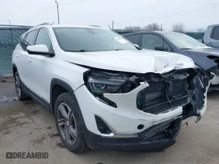 2018 GMC Terrain SLT with VIN 3GKALVEVXJL254577, listed as a IAAI auction lot 41536012 with 133,001 mi miles. Bid and sale history available at carsss.com. Image 1.