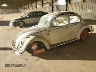 1963 Volkswagen Beetle with VIN 5519054, listed as a Copart auction lot 82122814 with 22,143 mi miles and Clean Title. Bid and sale history available at DreamBid. Image 1.