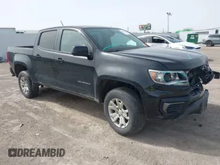 2021 Chevrolet Colorado 2WD LT with VIN 1GCGSCEN4M1141667, listed as a IAAI auction lot 41712760 with 105,905 mi miles. Bid and sale history available at carsss.com. Image 1.