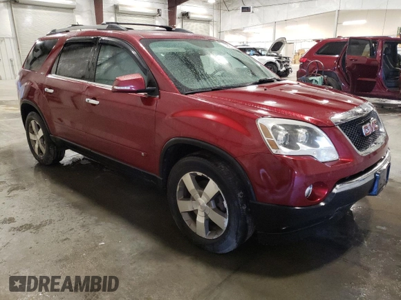 2010 GMC Acadia SLT1 with VIN 1GKLVMED9AJ167894, listed as a Copart auction lot 51618775 with 219,894 mi miles and Salvage Title. Bid and sale history available at carsss.com. Image 4.