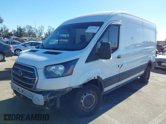 2020 Ford Transit Cargo with VIN 1FTBR1C89LKA62365, listed as a IAAI auction lot 41321815 with 149,157 mi miles. Bid and sale history available at carsss.com. Image 2.