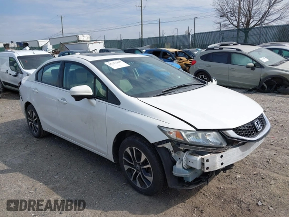 2014 Honda Civic EX with VIN 19XFB2F84EE247355, listed as a IAAI auction lot 41717219 with 134,520 mi miles. Bid and sale history available at carsss.com. Image 1.