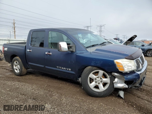 2006 Nissan Titan LE z VIN 1N6BA07B16N527650, wystawiony jako Copart lot #48126105 z przebiegiem 289 954 mil mil oraz Szkoda całkowita • Salvage title. Historia ofert i sprzedaży dostępna na DreamBid. Obrazek 4.