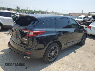 2024 Acura RDX w/A-Spec Package with VIN 5J8TC2H64RL007068, listed as a Copart auction lot 58943164 with 5,684 mi miles and Salvage Title. Bid and sale history available at DreamBid. Image 3.