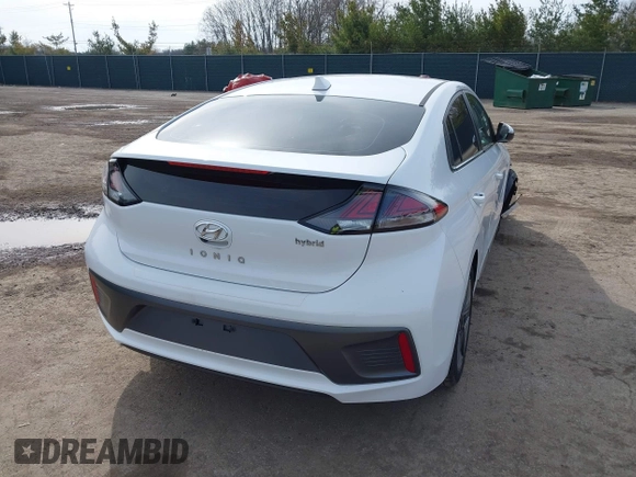 2020 Hyundai Ioniq Preferred with VIN KMHC85LC0LU196104, listed as a IAAI auction lot 41844402 with 63,144 mi miles and . Bid and sale history available at DreamBid. Image 4.
