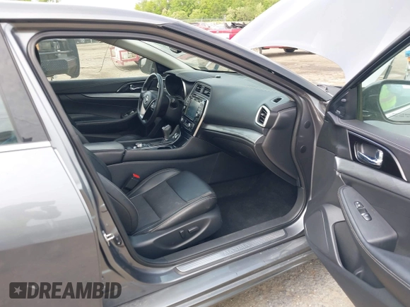 2017 Nissan Maxima SR with VIN 1N4AA6AP9HC439777, listed as a IAAI auction lot 42102836 with 82,396 mi miles and . Bid and sale history available at DreamBid. Image 5.