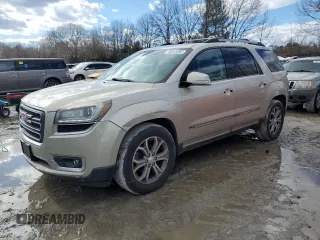 2013 GMC Acadia SLT z VIN 1GKKVSKD1DJ158728, wystawiony jako Copart lot #46643385 z przebiegiem 136 294 mil mil oraz Nie do naprawy • Non repairable. Historia ofert i sprzedaży dostępna na DreamBid. Obrazek 1.