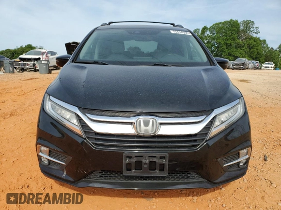 2019 Honda Odyssey Elite with VIN 5FNRL6H99KB008204, listed as a Copart auction lot 55454505 with 32,397 mi miles and Salvage Title. Bid and sale history available at DreamBid. Image 5.