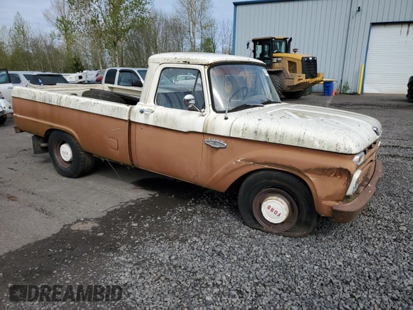 1966 Ford F-250 z VIN F25YR872296, wystawiony jako Copart lot #52436355 z przebiegiem 22 587 mil mil oraz Czysty tytuł • Clean title. Historia ofert i sprzedaży dostępna na DreamBid. Obrazek 4.