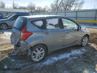 2014 Nissan Versa Note S with VIN 3N1CE2CP3EL429309, listed as a Copart auction lot 45466455 with 111,347 mi miles and Salvage Title. Bid and sale history available at carsss.com. Image 3.