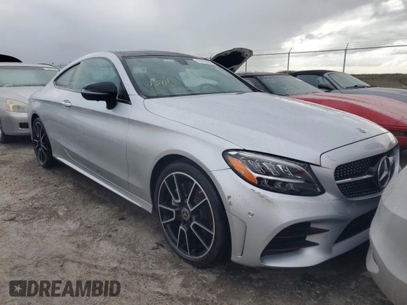 2021 Mercedes-Benz C 300 with VIN W1KWJ8DB4MG093903, listed as a Copart auction lot 76293864 with Not provided miles and Non repairable. Bid and sale history available at DreamBid. Image 4.