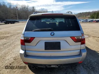 2007 BMW X3 3.0si with VIN WBXPC934X7WF14816, listed as a Copart auction lot 47497985 with 188,197 mi miles and Salvage Title. Bid and sale history available at carsss.com. Image 6.