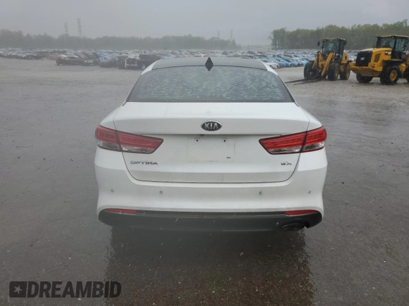 2016 Kia Optima EX with VIN 5XXGU4L35GG013206, listed as a Copart auction lot 51150455 with 166,865 mi miles and Salvage Title. Bid and sale history available at carsss.com. Image 6.