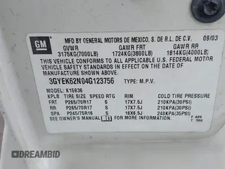 2004 Cadillac Escalade EXT z VIN 3GYEK62N04G123756, wystawiony jako IAAI lot #42361536 z przebiegiem 132 718 mil mil oraz . Historia ofert i sprzedaży dostępna na DreamBid. Obrazek 9.
