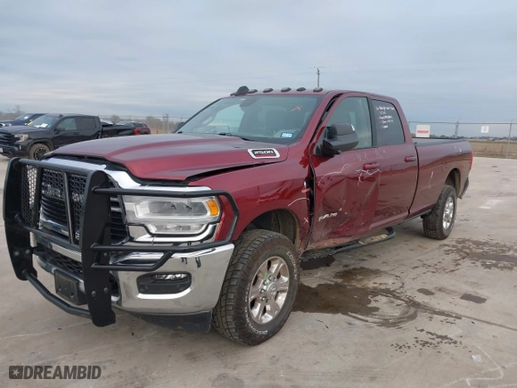 2021 Ram 2500 Big Horn with VIN 3C6UR5JL2MG649918, listed as a IAAI auction lot 41282327 with 75,709 mi miles. Bid and sale history available at carsss.com. Image 2.