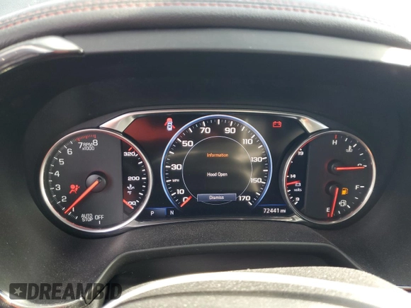 2020 Chevrolet Blazer RS with VIN 3GNKBKRS4LS642860, listed as a Copart auction lot 55341445 with 72,441 mi miles and Non repairable. Bid and sale history available at DreamBid. Image 9.