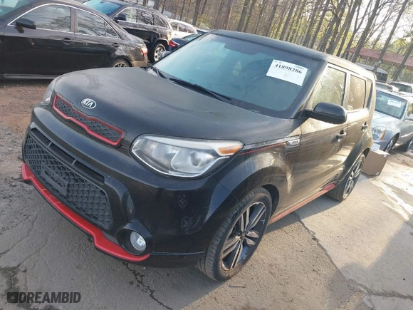 2015 Kia Soul + with VIN KNDJP3A54F7779074, listed as a IAAI auction lot 41898286 with 201,548 mi miles. Bid and sale history available at carsss.com. Image 2.