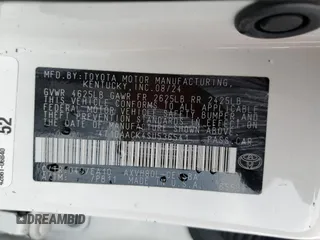 2025 Toyota Camry LE z VIN 4T1DAACK4SU536541, wystawiony jako Copart lot #56383535 z przebiegiem Nie podano mil oraz Szkoda całkowita • Salvage title. Historia ofert i sprzedaży dostępna na DreamBid. Obrazek 13.
