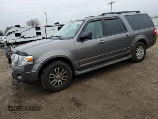2012 Ford Expedition EL King Ranch with VIN 1FMJK1J55CEF40297, listed as a Copart auction lot 84927384 with 167,353 mi miles and Clean Title. Bid and sale history available at carsss.com. Image 1.