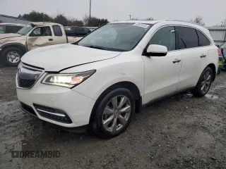 2014 Acura MDX Advance with VIN 5FRYD3H88EB019163, listed as a Copart auction lot 43661515 with 188,065 mi miles and Salvage title. Bid and sale history available at DreamBid. Image 1.