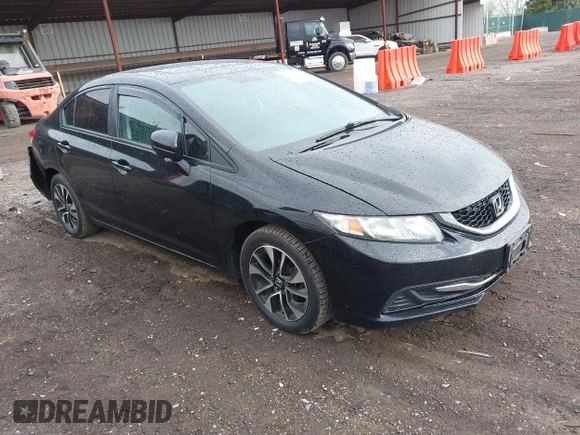 2015 Honda Civic EX with VIN 19XFB2F80FE044058, listed as a IAAI auction lot 42108396 with 134,515 mi miles and . Bid and sale history available at carsss.com. Image 1.