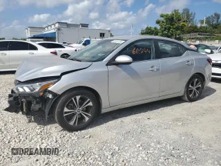 2021 Nissan Sentra SV with VIN 3N1AB8CV7MY219329, listed as a Copart auction lot 49722724 with 66,244 mi miles and Salvage Title. Bid and sale history available at DreamBid. Image 1.
