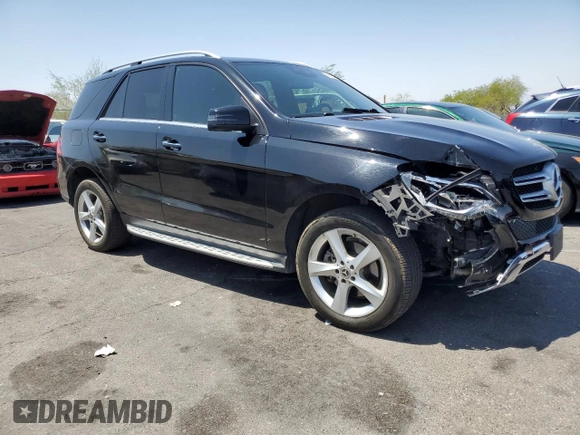 2017 Mercedes-Benz GLE 350 with VIN 4JGDA5HB3HA972503, listed as a Copart auction lot 61898535 with 104,507 mi miles and Salvage title. Bid and sale history available at DreamBid. Image 4.