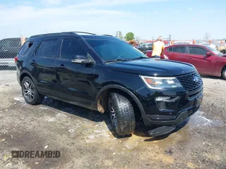 2018 Ford Explorer Sport z VIN 1FM5K8GT4JGB51684, wystawiony jako IAAI lot #41898968 z przebiegiem 92 867 mil mil oraz . Historia ofert i sprzedaży dostępna na DreamBid. Obrazek 1.