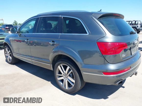 2015 Audi Q7 Premium Plus with VIN WA1LGAFE7FD002275, listed as a IAAI auction lot 42314167 with 144,291 mi miles and . Bid and sale history available at DreamBid. Image 3.