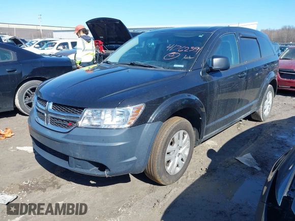 2013 Dodge Journey SE with VIN 3C4PDCAB7DT731506, listed as a IAAI auction lot 41762394 with 215,424 mi miles. Bid and sale history available at carsss.com. Image 2.