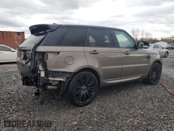 2018 Land Rover Range Rover Sport HSE Dynamic with VIN SALWV2SV3JA196875, listed as a Copart auction lot 46709375 with 45,258 mi miles and Salvage Title. Bid and sale history available at carsss.com. Image 3.