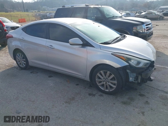 2016 Hyundai Elantra SE with VIN 5NPDH4AE0GH654960, listed as a IAAI auction lot 41089501 with 136,612 mi miles. Bid and sale history available at carsss.com. Image 1.