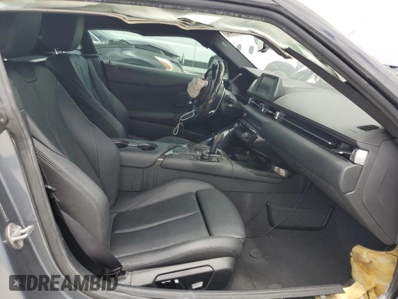 2020 Toyota Supra 3.0 with VIN WZ1DB4C02LW030327, listed as a Copart auction lot 61451485 with 85,250 mi miles and Salvage title. Bid and sale history available at DreamBid. Image 10.
