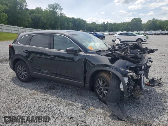 2021 Mazda CX-9 Touring with VIN JM3TCBCY1M0502319, listed as a Copart auction lot 56214825 with Not provided miles and Salvage title. Bid and sale history available at DreamBid. Image 4.